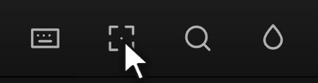 The four command keys at the right of the header